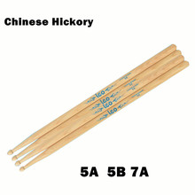 Оригинальные барабанные палочки Leo 5A 5B 7A, китайские барабанные палочки Hickory, перкуссионные палочки, брелок, музыкальные инструменты 2024 - купить недорого