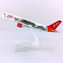 1/400 Scale 16CM Airbus A320-200 Dragon model Air Asia airline dragon parten with base alloy aircraft plane collectible display 2024 - buy cheap