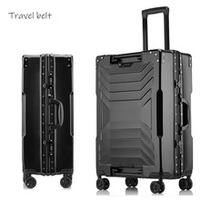 Fashion aluminum frame Rolling Luggage Spinner Men brand Suitcase Wheels 29 inch High capacity women Trolley Cabin Travel Bag 2024 - buy cheap