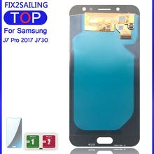 ЖК-дисплей с дигитайзером сенсорного экрана, 5,5 дюйма, для Samsung Galaxy J7 Pro 2017 J730 J730F, SAMSUNG J7 2017 2024 - купить недорого