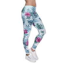 Ysdnchi calças sensuais cintura média, calças de ginástica coloridas exercícios com estampa floral, leggings fitness 2024 - compre barato