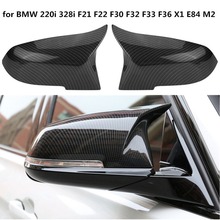 Capas para espelhos retrovisores, um par, tampa de fibra de carbono de alta qualidade para bmw série bmw f20 f22 f23 f30 f31 f32 f33 f36 f87 m2 x1 e84 2024 - compre barato