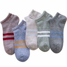 High Quality Men's Cotton Socks Harajuku Style Retro stripe anchor Ankle Socks For Men Breathable Short Sock Man 5 Pairs / Lot 2024 - buy cheap