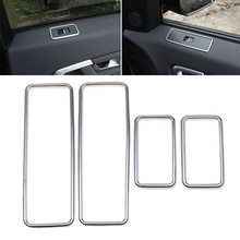 Cubierta de interruptor de ventana y puerta de coche, embellecedor de plástico ABS de alta calidad, color plateado, apto para Land Rover Discovery Sport 2015-2018, 4 unids/set por juego 2024 - compra barato