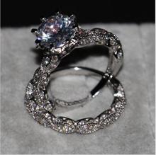Женское кольцо из серебра 2017 пробы, с фианитом, 8 мм, 5 А 2024 - купить недорого