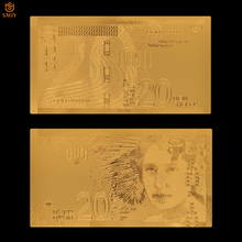 Producto Nuevo 2018, papel moneda de Israel, 20 nuevas colecciones de papel de billetes de oro y dinero Shekel 2024 - compra barato