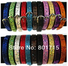 Pulsera de lentejuelas para niños y mujeres, pulsera de PU de 8mm de ancho, 21cm de longitud, accesorios de bricolaje, dijes deslizantes de 8mm, letras deslizantes, 100 Uds. 2024 - compra barato