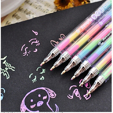 New 5pcs 6 Colors Colorful Kawaii Highlighter Pen Marker Stationery Point Pen Stationery Writing Supply Girls Painting Pens 2024 - buy cheap