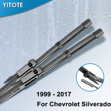 Yitote-limpador de para-brisa para chevrolet silverado, lâminas de 22 ", ajuste de gancho, aba de aperto, botão de pressão, braços 1999 - 2017 2024 - compre barato