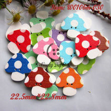 Cartoon buttons 144pcs Random mixed mushroom shape buttons for scrapbooking decorative diy craft sewing accessories wholesale 2024 - buy cheap