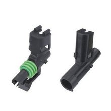 Conector de fio elétrico para carro, 1 pino 12010996 12015791 fêmea macho auto plugue para clima pacote de fios elétricos 2.5 conector vedado 2024 - compre barato