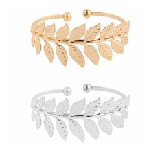 Oly2u 2017 New Fashion Open Leaf Bracelet Bangles for Women Wedding Jewelry Gift -G062 2024 - купить недорого