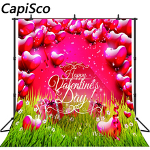 Capisco Love Heart valentine's day photo background Vinyl cloth High quality Computer printed custom photography backdrops 2024 - buy cheap