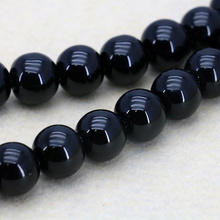 New sales! Bright 14mm Black Onyx round loose beads,Fit DIY fashion bracelet necklace jewelry making 2024 - buy cheap