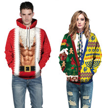 Худи с 3D принтом, рождественские свитшоты, свитшот для женщин и мужчин, худи с капюшоном, одежда для косплея, спортивный костюм, уличная одежда, пуловеры XXXL 2024 - купить недорого