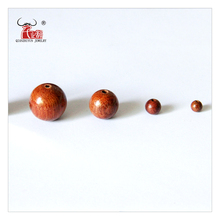 Contas de madeira vermelha para fabricação de joias, contas de madeira redondas de 6mm 8mm 10mm 12mm 15mm 18mm 20mm para fazer joias de alta qualidade 2024 - compre barato