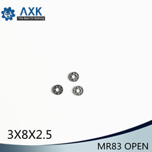 Rolamento rígido mr83 para esferas, rolamento rígido sem padrão para ranhuras, 3x8x2.5mm, 10 peças 2024 - compre barato