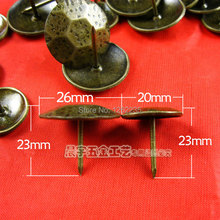 Clavos de burbuja Oro de imitación de 26x23MM, clavo de sofá de bronce rojo, triangulares decorativos, venta al por mayor 2024 - compra barato