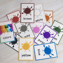 12Pcs Colors English Plurals Kids Montessori English Word Pocket Flash Cards Game Learning Educational Toys for Children Games 2024 - buy cheap