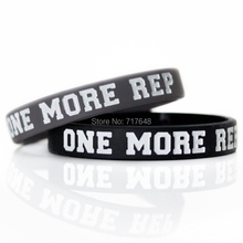 100pcs Grey black One more rep wristband silicone bracelets rubber cuff bangle free shipping by FEDEX A 2024 - buy cheap