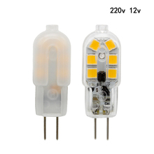 Lámpara LED SMD 2835 G4 de 3W, 12LED, CA, CC, 12V, Bombilla blanca cálida/fría, luz G4 de 220V, reemplazo de 20W, 30W, lámpara halógena para candelabros, 10 Uds. 2024 - compra barato