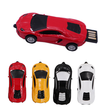 Pendrive de metal con dibujos animados para coche deportivo, pen drive de capacidad Real 100%, 4GB, 8GB, 16GB, 32GB, 64GB, 128GB USB flash, memoria USB 2,0 2024 - compra barato