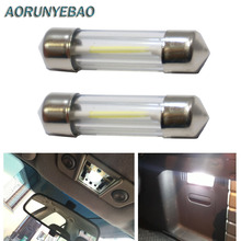 AORUNYEBAO 50X C5W led Festoon 31mm 36mm 39mm 41mm C10W Bulb SMD COB Car interior lighting LED Lights 12V 6000K White Lamp Auto 2024 - buy cheap