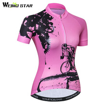 Weimostar Bike Team Cycling Jersey Women Racing Cycling Clothing Summer Bicycle Clothes Breathable MTB Bike Jersey Ropa Ciclismo 2024 - buy cheap