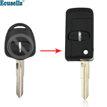 Modificado dobrável remoto chave do escudo caso chave capa 2 botão para mitsubishi grandis outlander switchblade fob mit11 2024 - compre barato