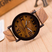 Roman Numerals Wood Leather Band Analog Quartz Vogue Wrist Watches Fabulous 2024 - buy cheap