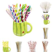 Christmas Party Disposable Straws Dot Striped Colorful Straw Nontoxic Paper Straws for Birthday Wedding Party Supplies 25pcs 2024 - buy cheap