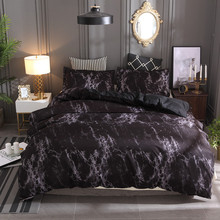 Black Marble Pattern Bedding Sets Duvet Cover Set 2/3pcs Bed Set Single Double Queen King Size White Quilt Cover  No Filling 2024 - buy cheap