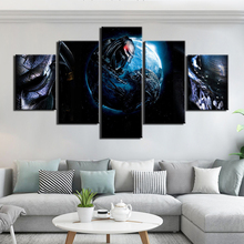 Modern Canvas Wall Art 5 Pieces Alien vs. Predator Pictures HD Printed Painting Poster for Living Room Modern Artwork Home Decor 2024 - buy cheap