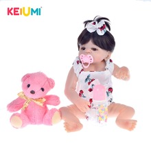 KEIUMI Lovely Special Reborn Baby Doll Toys Realistic Full Silicone Reborn Doll For Girl Christmas Xmas Gift Bedtime Playmate 2024 - buy cheap