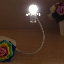 Mini lámpara LED de Noche Blanca, 5V CC, Flexible, portátil, de mesa, astronauta, tubo USB, para portátil, PC, Notebook, lectura 2024 - compra barato