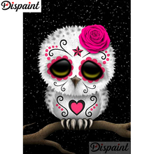 Dispaint-pintura de diamante 5D DIY "Flor de Búho", cuadrados o redondos de imitación bordado de diamantes, estilo punto de cruz 3D, decoración del hogar, A10423 2024 - compra barato