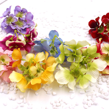Diy hortênsia cabeças de flores artificiais multicolorido estrada chumbo falso flores bouquet hotel fundo da parede do casamento decoração 2024 - compre barato