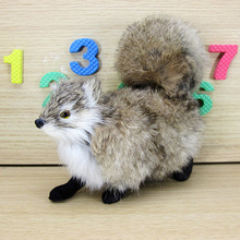 Simulation squirrel polyethylene&furs squirrel model funny gift about 21cmx7cmx16cm 2024 - buy cheap