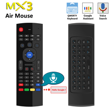 MX3 Voice Control Wireless Air Mouse Keyboard 2.4G RF Gyro Sensor Smart Remote Control for X96 H96 Android TV Box Mini PC vs G10 2024 - buy cheap