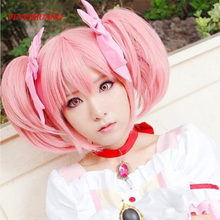 VEVEFHUANG-Peluca de Cosplay de Madoka Kaname, disfraz de Puella Magi Madoka mágica, pelucas de juego, disfraces de Halloween 2024 - compra barato