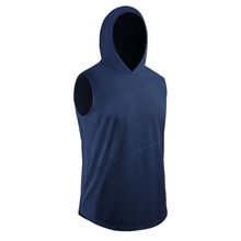 Men Tight-fitting Sleeveless Running Vest Sport Running Training Fitness Clothing Zip Hooded Quick-Drying Jacket with Cap 2024 - buy cheap