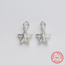 UQBing 16*13*6mm Vintage Stereoscopic Star 925 Sterling Silver Charms Fit For Bracelet & Necklaces Jewelry Making Women Gift 2024 - buy cheap