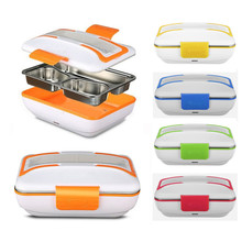 Portable Car Truck Electric Heating Lunch Box Travel Food Warm Heater Storage Container Stainless Steel Rice Cookers Box Warmer 2024 - buy cheap