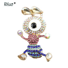 RHao Cute Kids Animal Brooch Colorful Rhinestone Ant brooches Corsage Unisex Carton Insect Ant garment jewelry pins broach gifts 2024 - buy cheap