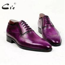cie round toe oxford patina purple narrow shoe last 100%genuine calf leather breathable bespoke men shoe handmade flat shoeox399 2024 - купить недорого