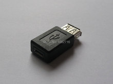 2 pcs Black usb a 2.0 female plug to micro usb b 5 pins female jack connector adapter converter plug . Free Shipping 2024 - buy cheap