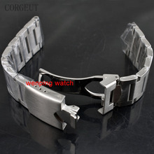 Corg17 22mm 316l pulseira de aço inoxidável sólido bracelete de relógio pulseiras de relógio 2024 - compre barato