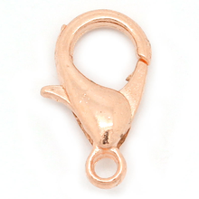 8SEASONS Copper Lobster Clasps Findings rose gold-color 12x6mm,100PCs (B29053) 2024 - buy cheap