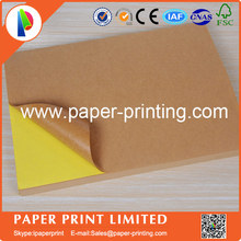 100 Sheets A4 Sticky Kraft Paper 210X297mm, Self adhesive A4 Blank Kraft Label Paper for Laser Inkjet Printer 2024 - buy cheap