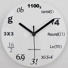 Novelty Acrylic Wall Clocks 2019 New Arrivals Needles Modern Maths Equation Quartz Clock Home Decor Relogio De Parede 2024 - buy cheap